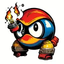 bob omb short fuse tattoo design idea