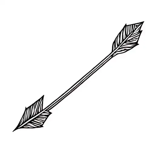 arrow sagittarius ornemental tattoo design idea