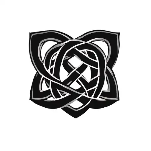 4k round Celtic knot intertwined symbolising female ownership. tattoo design idea