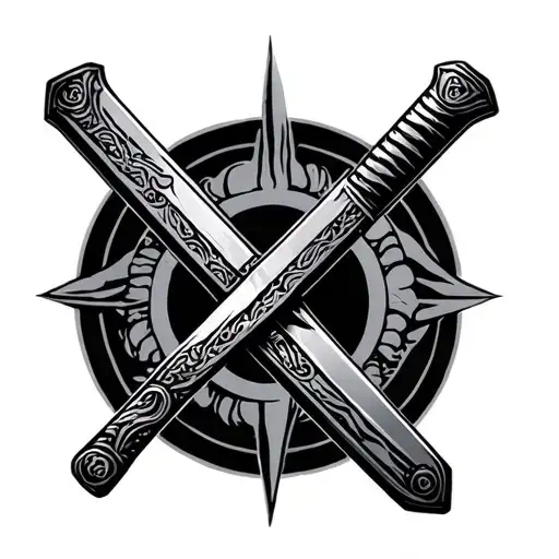 Zenitsu sword tattoo design idea