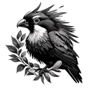 Guatemala Quetzal posing tattoo design idea