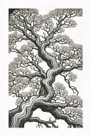 tree branch veins running tattoo design idea