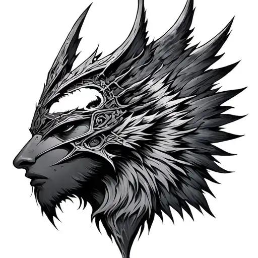 Helm Awe tattoo design idea