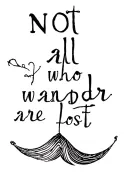 "Not all who wander are lost" whale tail waves tattoo design idea