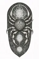 Cancer crab tattoo design idea