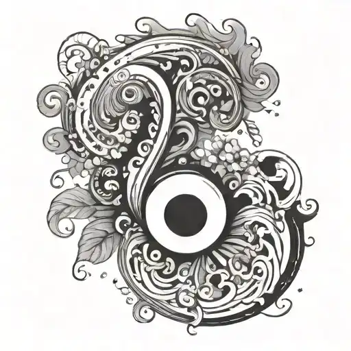 Hidden Semicolon tattoo design idea