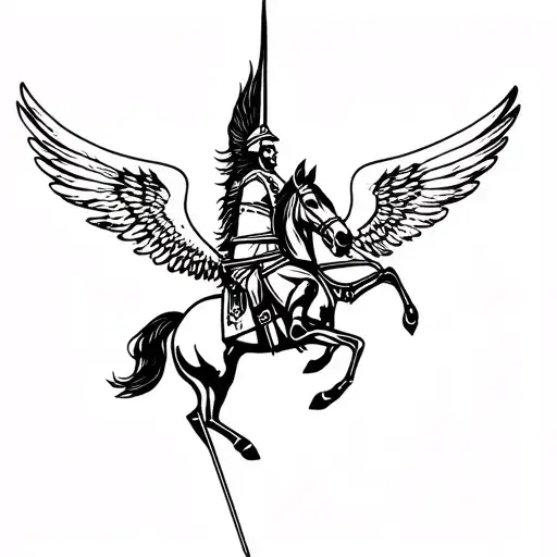 Winged Hussar tattoo design idea