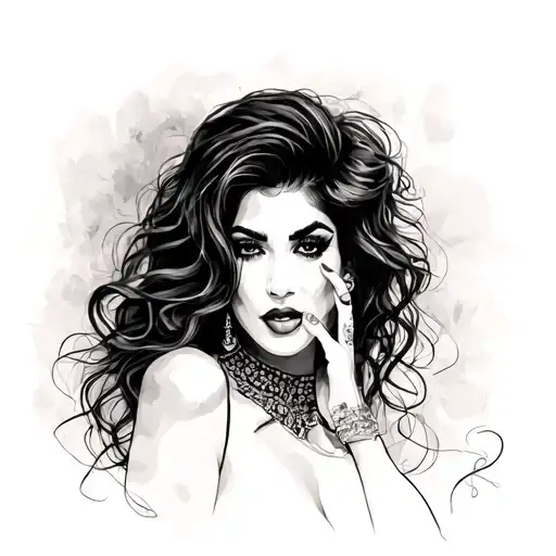 Amy Winehouse tattoo design idea