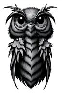 Cute Mothman tattoo design idea