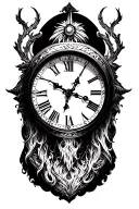 father time  tattoo design idea