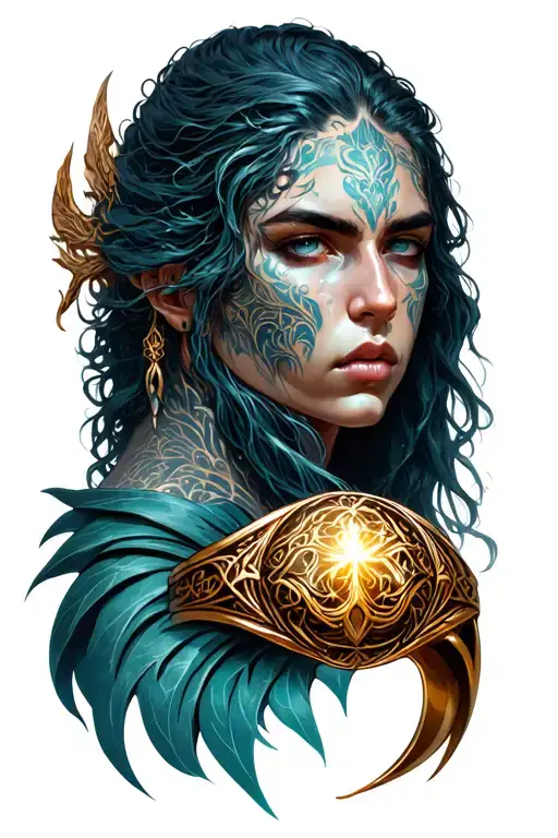 Elden Ring Maliketh tattoo design idea