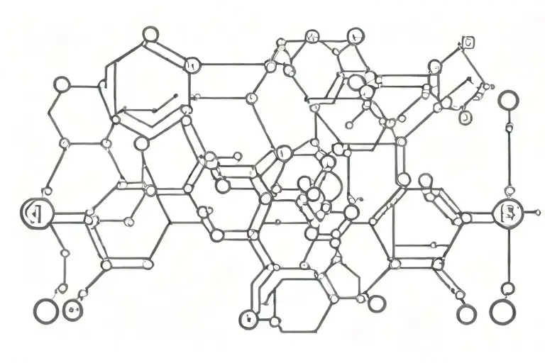 dopamine chemical structure tattoo design idea