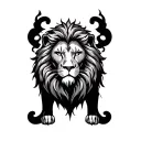 aslan tattoo design idea