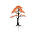 Maple Tree tattoo design idea