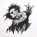 sandman tattoo design idea
