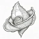 Conch shell from Moana da Disney tattoo design idea