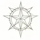 chaos star tattoo design idea