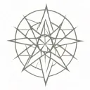 chaos star tattoo design idea