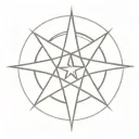 chaos star tattoo design idea