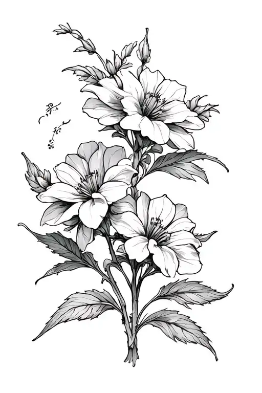 Liaisanthus tattoo design idea