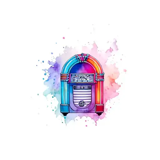Jukebox tattoo design idea