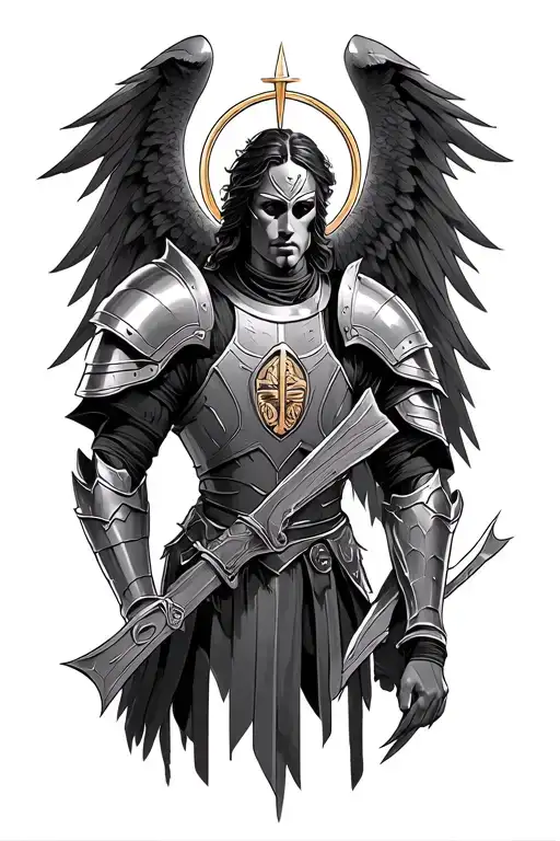Full Armor Of God tattoo design idea