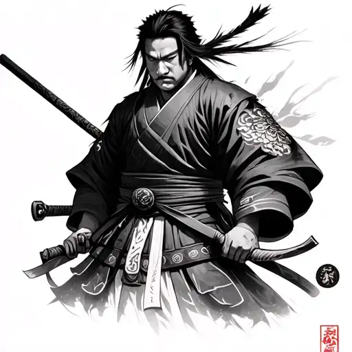 Musashi Miyamoto tattoo design idea