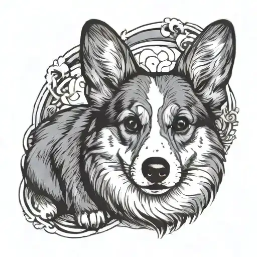corgi, september, may, january tattoo design idea