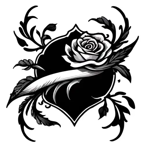 1 98 words 488 charactersCopyA traditional-style, medium-sized (4-6 inches) black and grey shoulder tattoo depicting  tattoo design idea