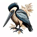 shoebill tattoo design idea