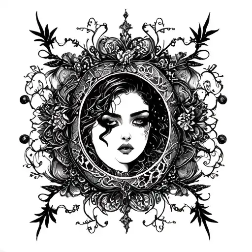 A dark romance book cover with intricate details and a subtle BDSM element tattoo design idea