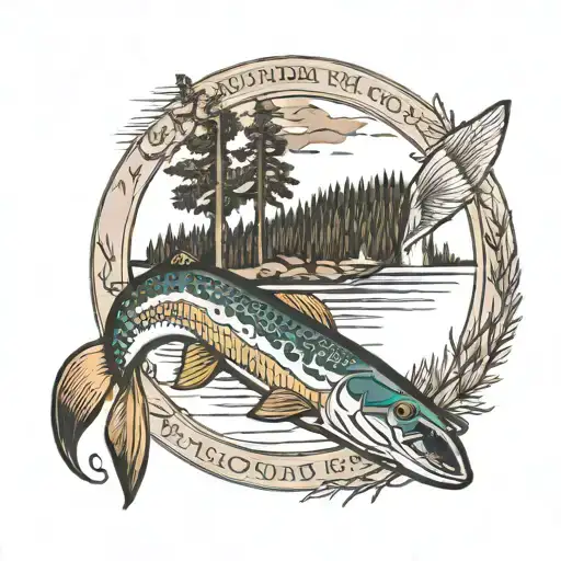 boundary waters canoe area tattoo design idea