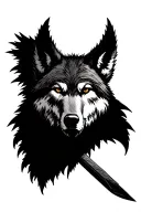 Ulfhednar viking warrior with a wolf pelt tattoo design idea
