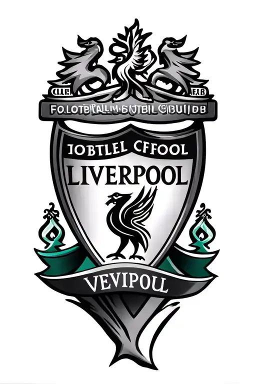 Liverpool football club logo tattoo design idea