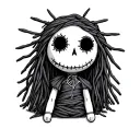Voodoo Doll string ragdoll tattoo design idea