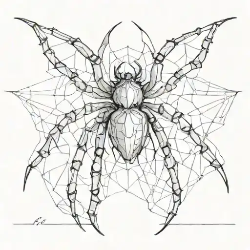 gothic spider on shoulder tattoo design idea