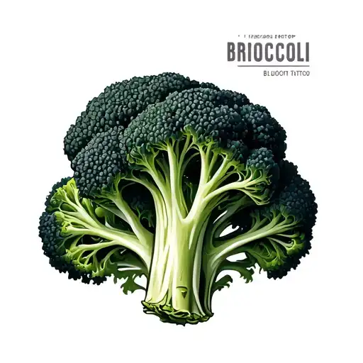 Broccoli tattoo design idea