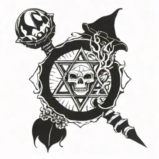 jinx serie arcane tattoo design idea