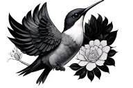 humming-bird tattoo design idea
