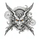 chronos tattoo design idea