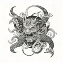 chronos tattoo design idea