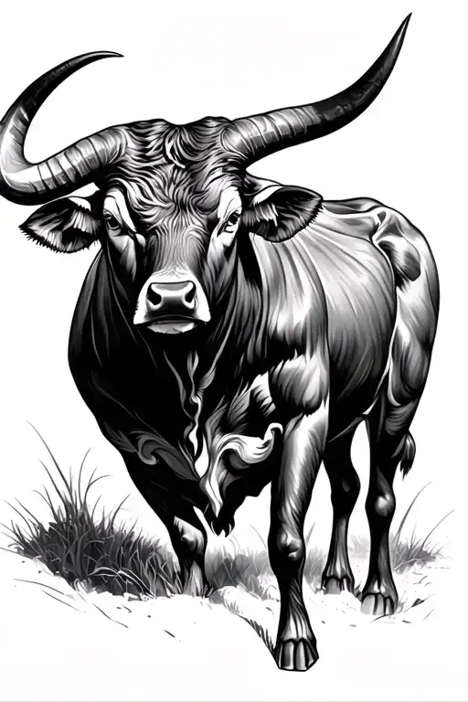 taurus bull tattoo design idea