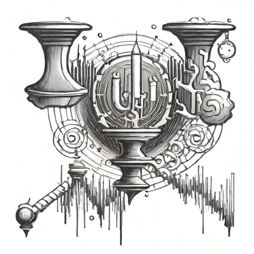 candlestick stock market chart graph morphing tattoo design idea
