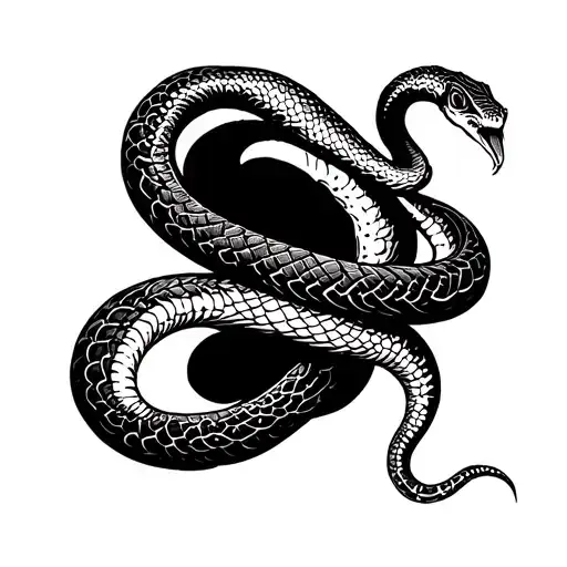 ouroboros snake eating its own tail wrapped around covering the whole sleeve tattoo design idea