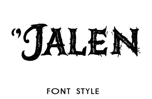 "Jalen" tattoo design idea