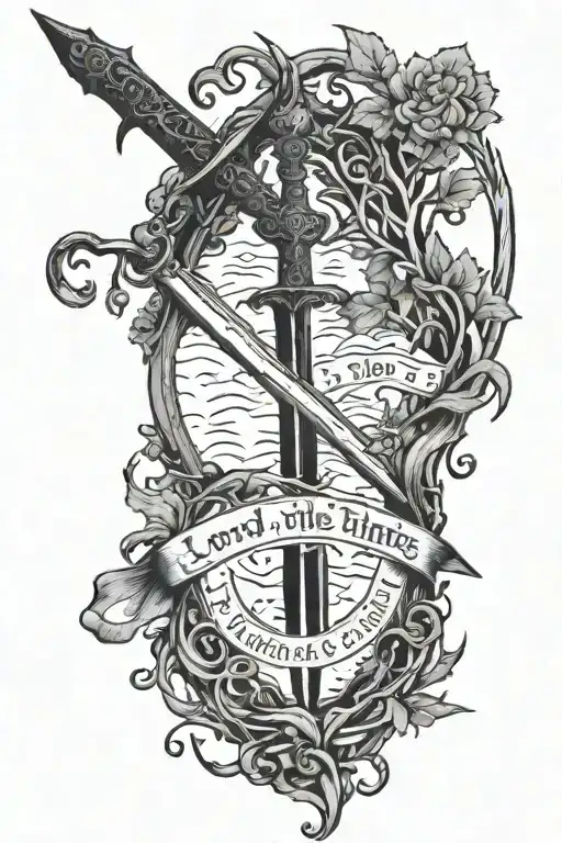 Lord of the Rings, The Shire, Sword of Gondor, "Not All Who Wander Are Lost" tattoo design idea