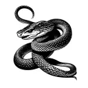 "Nature snake path of self -knowledge" Nature snake path self -knowledge tattoo design idea