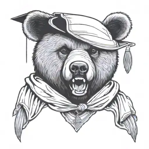 Kanye West Graduation Bear tattoo design idea