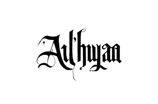 "Aalihaya" tattoo design idea