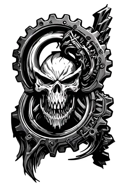 skorge gears of war tattoo design idea